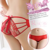 《AIMEI GIAREN》細語時刻！後臀細帶蕾絲鏤空造型三角褲﹝紅﹞