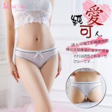 《AIMEI GIAREN》純愛可人！低腰直條壓紋美臀T字褲﹝白﹞