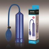 AEROUP手捏款普通真空助勃器(透明藍)男性助勃器 陰莖鍛煉器 陰莖增大增長勃起增強器 手動真空擴大助手 放大器泵 猛男持久自慰器飛機杯